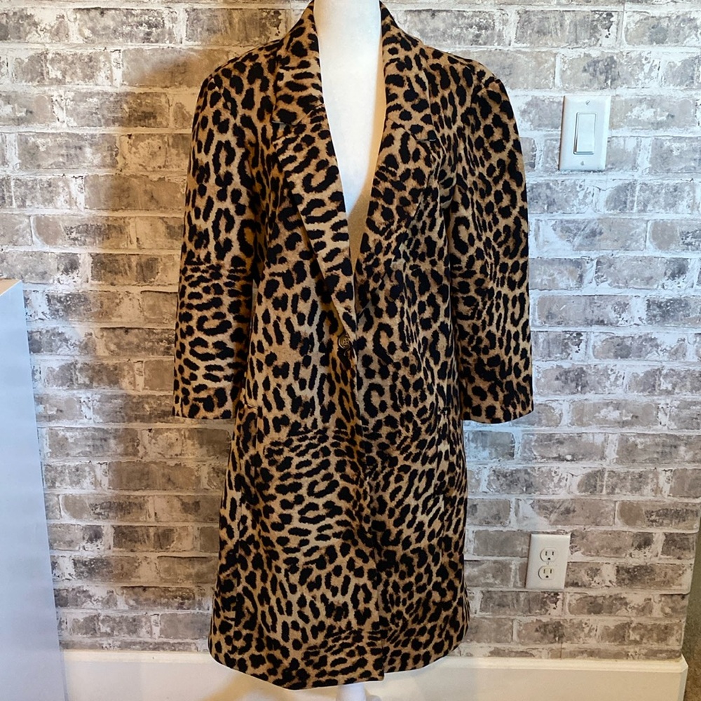 INC International Concepts Leopard Print Coat